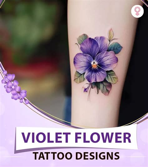 Violet Tattoo Flower