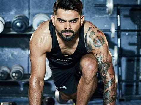 Virat Kohli inks a new tattoo on his shoulder! myKhel