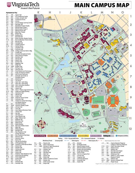 Virginia Tech Campus Map