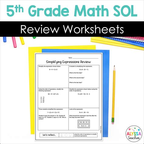 Virginia 5th Grade Math Worksheets