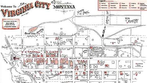 MAP OF MONTANA VIRGINIA CITY