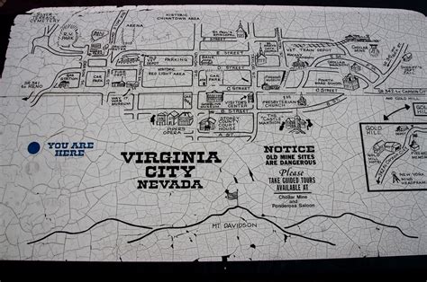 Virginia City Nevada Map Greeting Card for Sale by LeeAnn McLaneGoetz