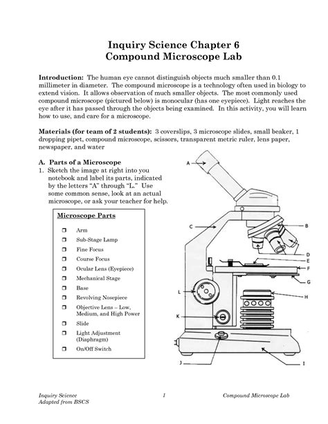 Virtual Microscope Lab Worksheet Answer Key: A Guide To Understanding