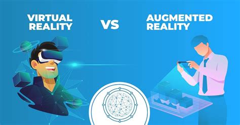 Ilustrasi Dunia Virtual dan Augmented Reality Canggih 2030