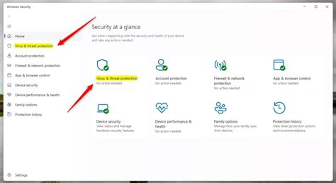 Virus & Threat Protection