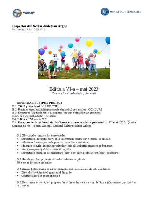 Vis De Copil Versuri
