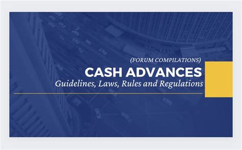 Visa Cash Advance Regulations