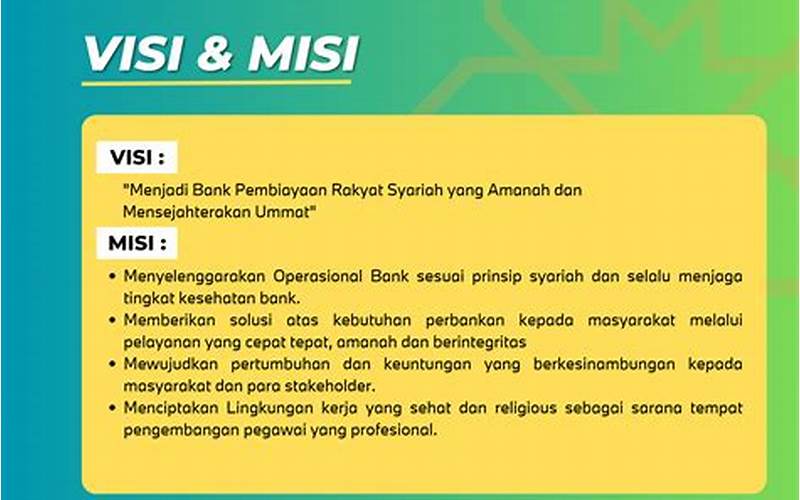 Visi Dan Misi Bank Syariah Indonesia