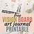 Vision Journal Printable