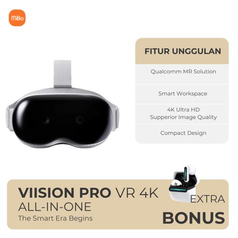 Vision Pro VR Glasses AIO Virtual Reality Android 8.1 4K Ultra HD