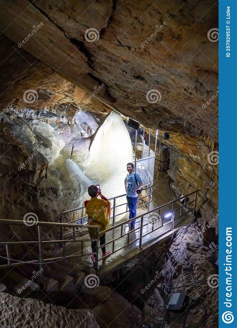 Visitors in Cave