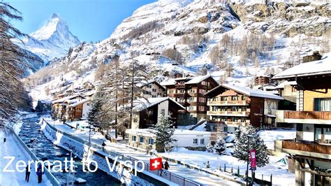 Visp to Zermatt train
