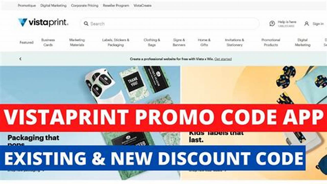 Vistaprint Code 2024 Promo 2024