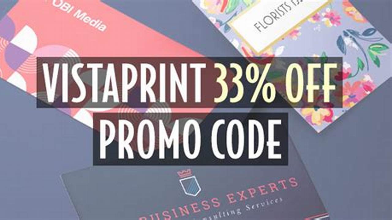 Vistaprint Promo Code 2024 50% Off First