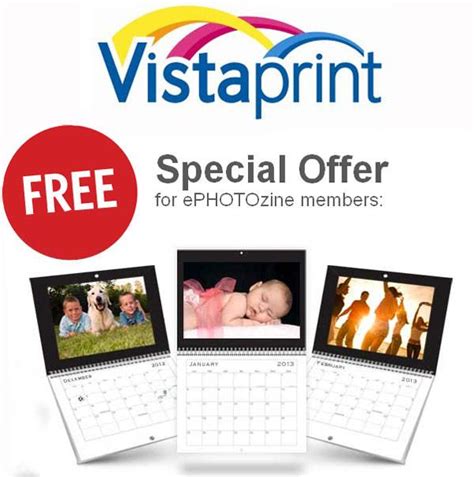 Vistaprint Free Calendar Code