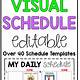 Visual Schedule Template Free