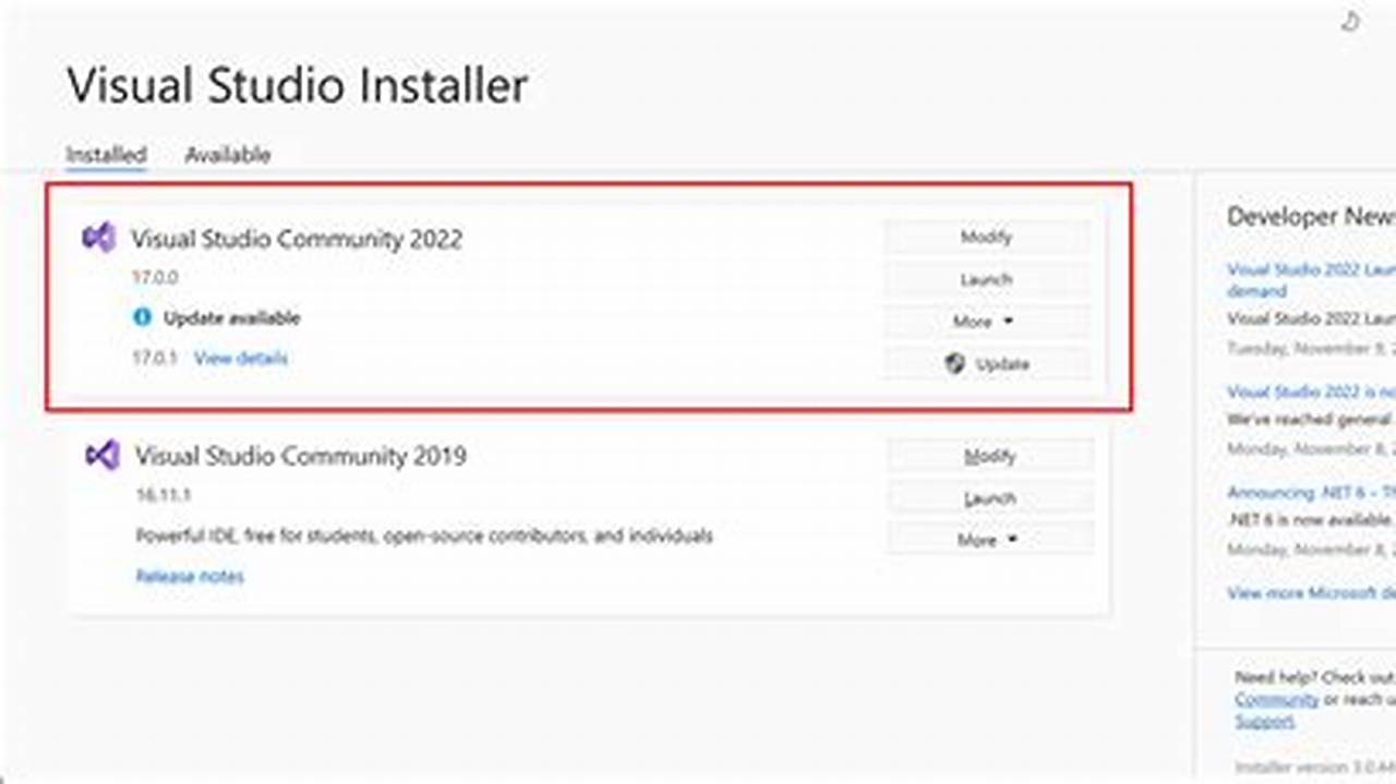 Visual Studio 2025 Installer Project