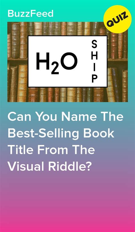 Visual Book Title Riddles Quiz