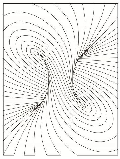 Visual Illusion Coloring Pages