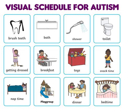 Visual Schedule Autism Free Printable