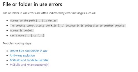 Visual Studio 2012 warning MSB3026: Could not copy DLL files