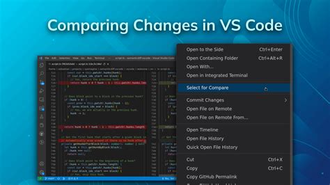 how to compare files in vscode