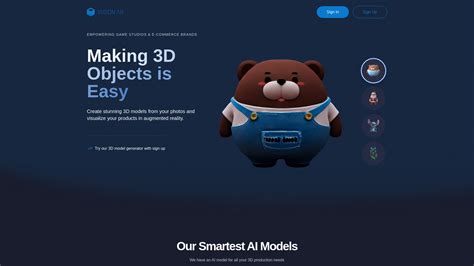 Visualize 3D creations