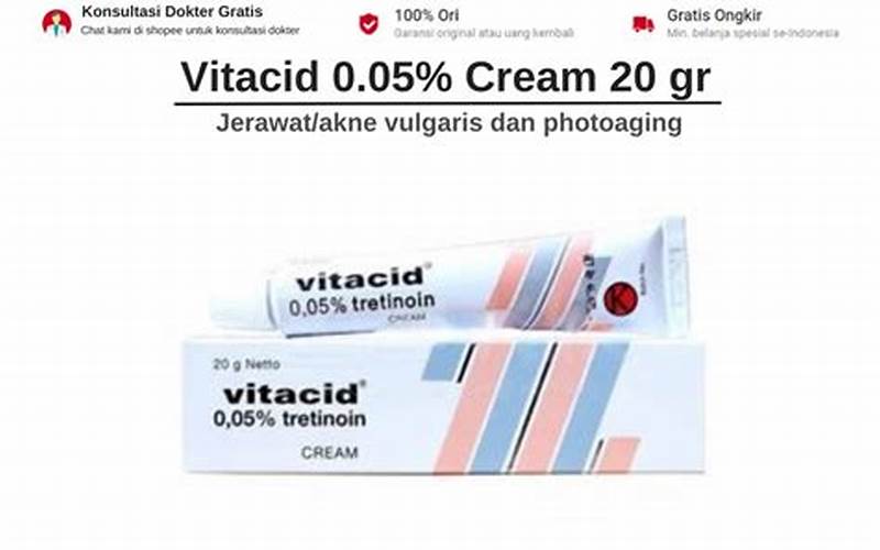 Vitacid 0.05 Dapat Menghilangkan Bekas Jerawat