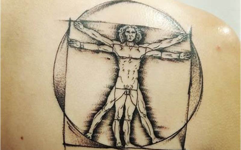 Vitruvian Man Tattoo