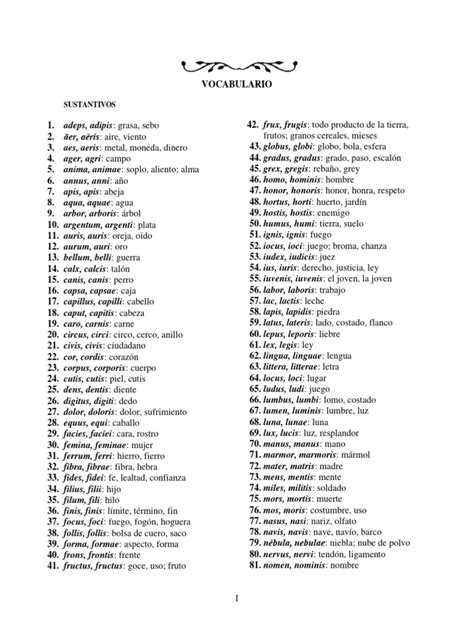 Vocabularium
