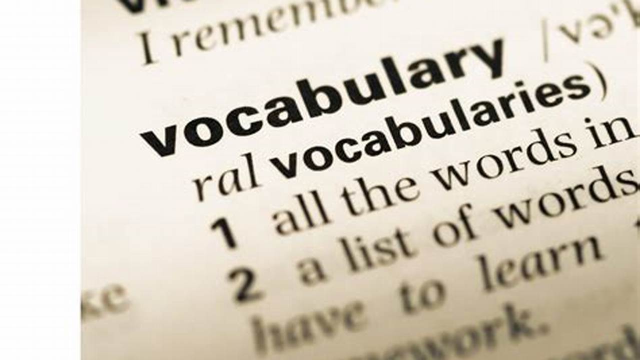 Vocabulary Expansion, News