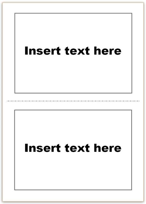 Vocabulary Flash Cards Using Ms Word for Making Words Template - Best
