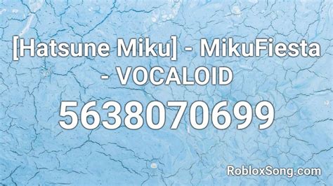 Vocaloid Roblox ID