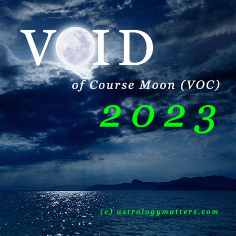 Void Of Moon Calendar