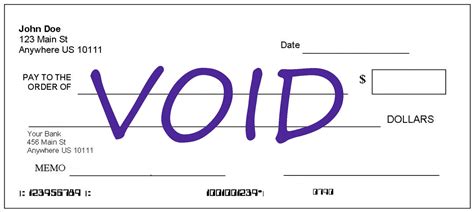 Voided Check Template Free