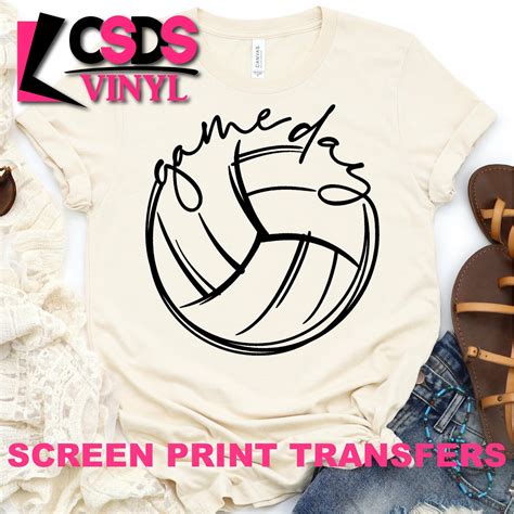Volleyball Screen Print Transfers