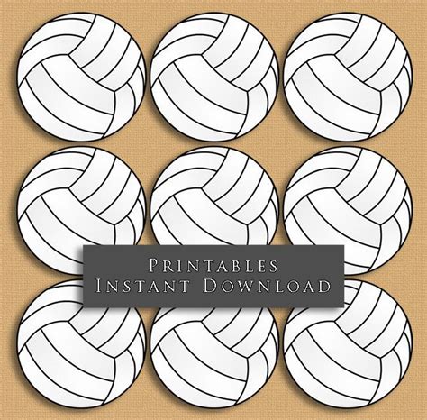 Volleyball Cutouts Printable