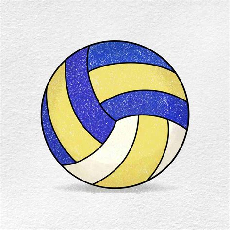 Volleyball Drawing Basic Shapes