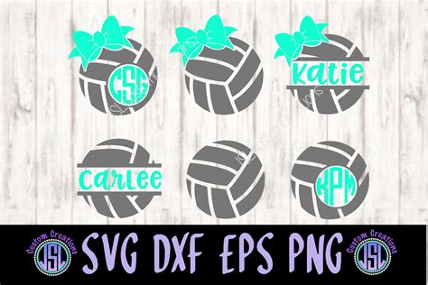 Download Volleyball Monogram For Crafts