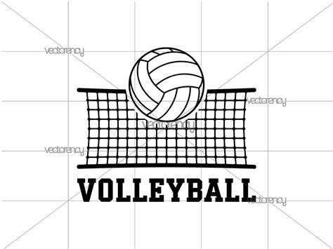 Swing into Action with Our Volleyball Net SVG Freebie: Spike Your Next Design Project!
