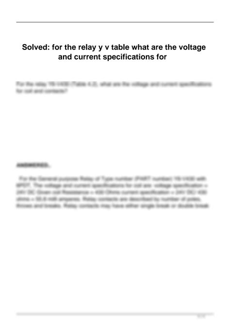 Voltage and Current