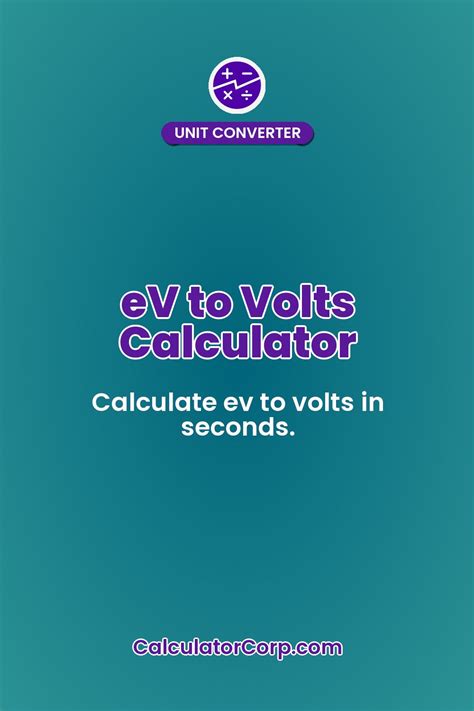 Effortlessly Convert Voltage to Electric Vehicle Miles with our VOLTs to EV Calculator