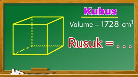 Volume Kubus Panjang Rusuk 8 cm