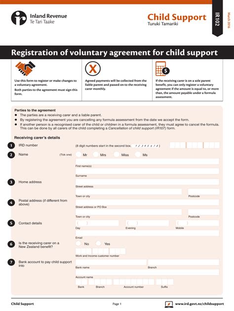 Voluntary Child Support Letter Collection | Letter Template Collection