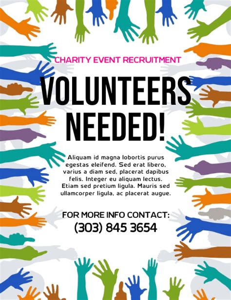 Volunteer Flyer Template Free