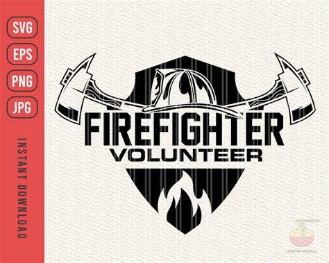 Spark the Flame of Giving: Engage Your Community with Exclusive Volunteer Firefighter SVG Designs
