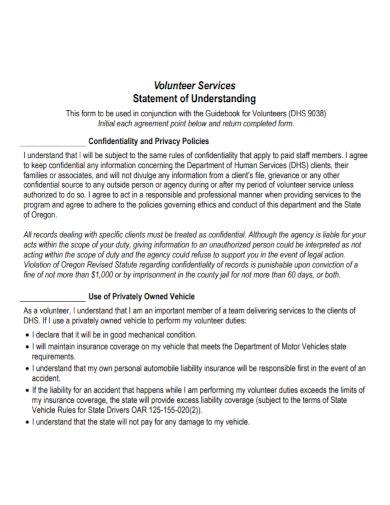 Volunteer Program Mission Statement