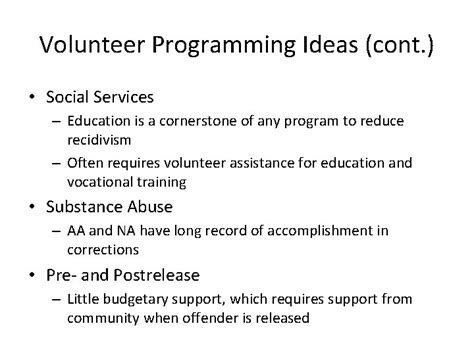 Volunteer Programming Projects