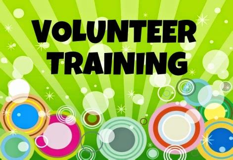 Volunteer receiving training