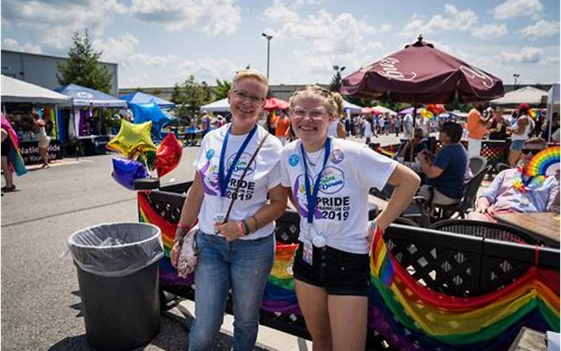 Volunteers At Pride Event